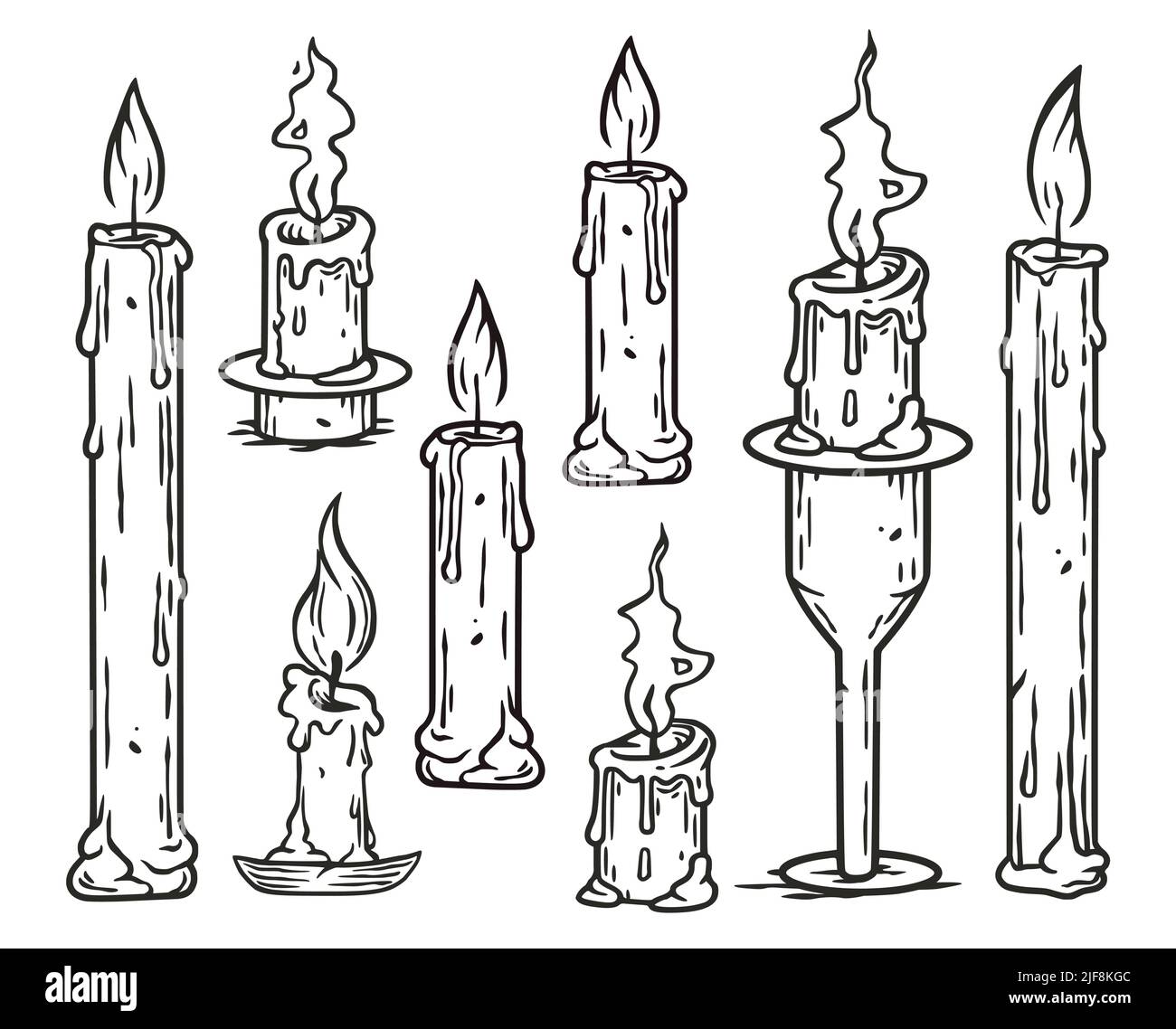 Candlestick skull Stock Vector Images - Alamy