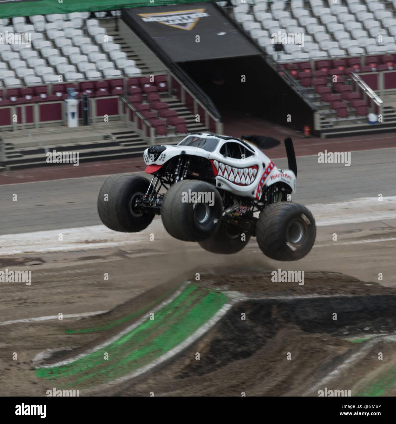 Monster Jam London 2022, Monster truck show, Olympic Stadium London, UK Stock Photo