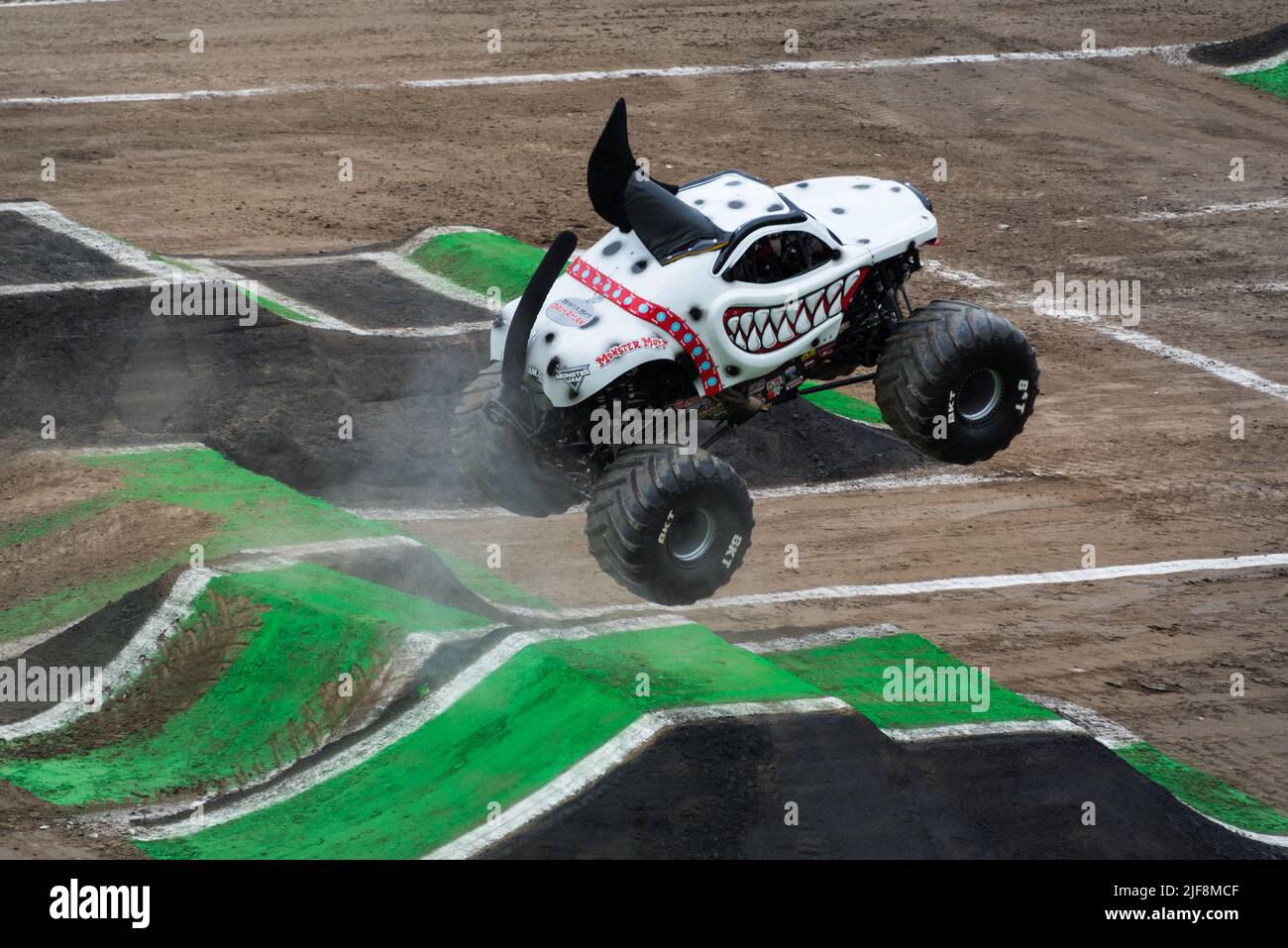 Monster Jam London 2022, Monster truck show, Olympic Stadium London, UK Stock Photo