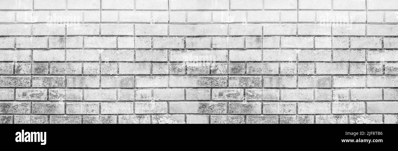 Horizontal design on black and white brick wall texture for background ...