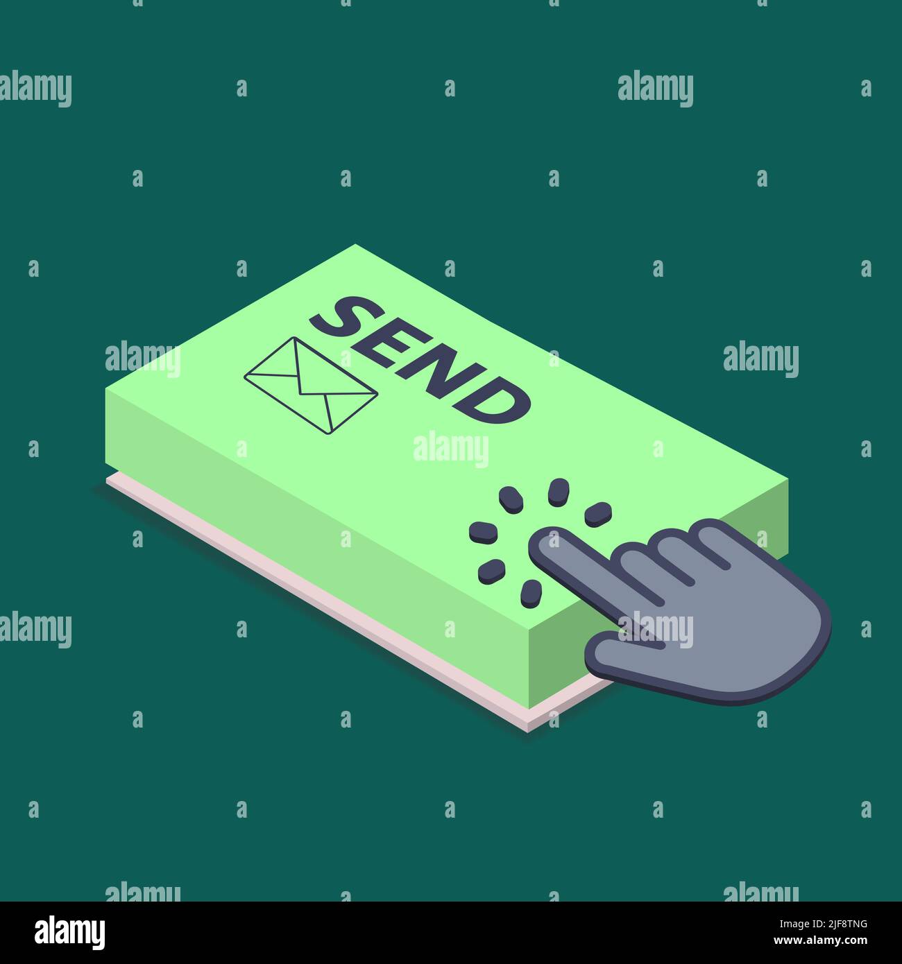 3d keyboard buttons send click key on laptop keyboardbutton Stock Vector Images Alamy