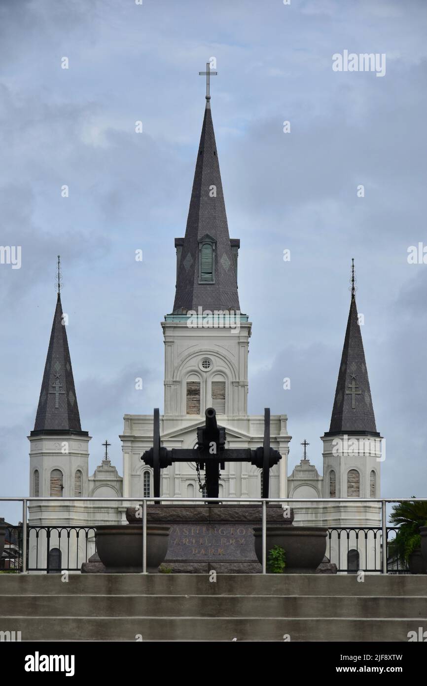 New Orlean's St. Louis Cathedral Abutting Jackson Square In Louisiana's ...