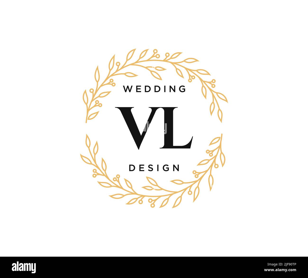 Premium Vector  Monogram vl free logo design template