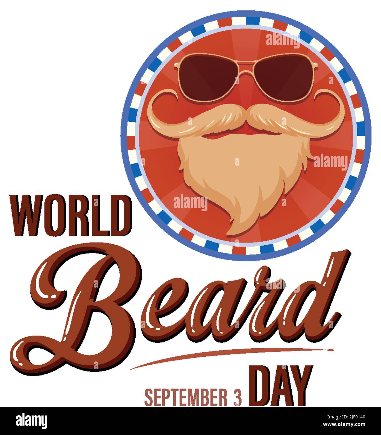 World Beard Day Banner Design Illustration Stock Vector Image And Art Alamy