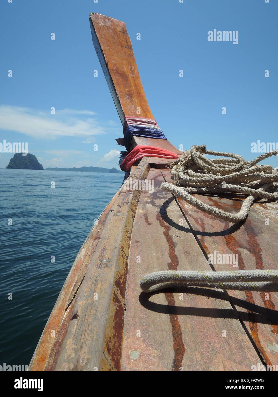 Longtail boat in Thailand Stock Photo