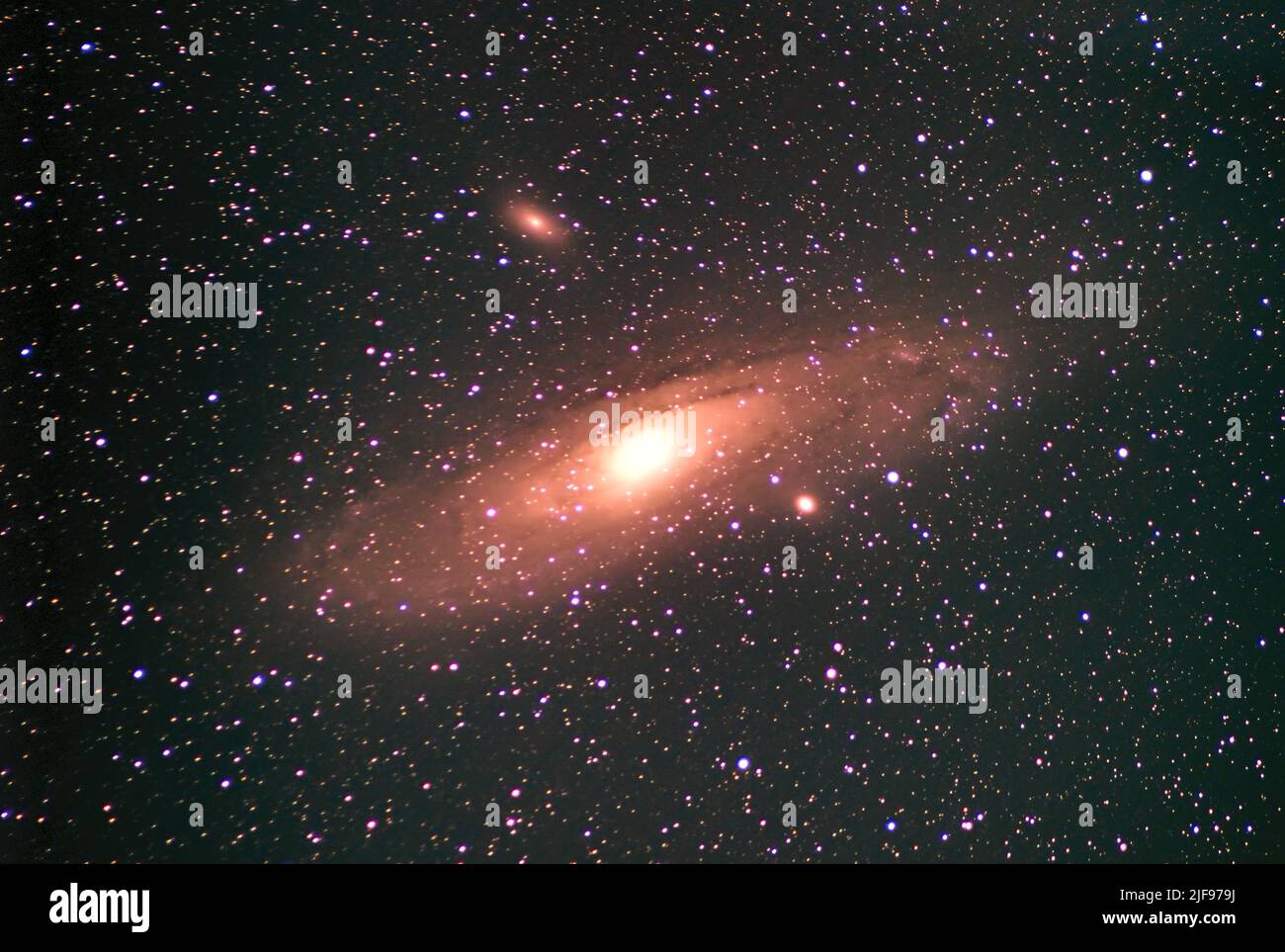 The bright and shiny Andromeda galaxy wallpaper Stock Photo  Alamy