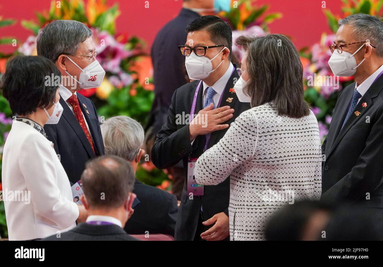 Hong Kong, China. 01st July, 2022. 1st July, Hong Kong. Guest in the Inaugural Ceremony of the Sixth-Term Government of the Hong Kong Special Administrative Region at the Hong Kong Convention and Exhibition Centre. 01JUL22 SCMP/Felix Wong Credit: South China Morning Post/Alamy Live News Stock Photo