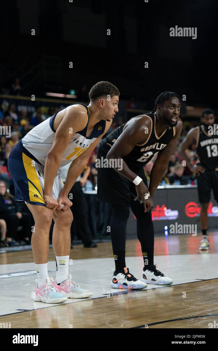 Edmonton, Alberta, Canada. 30th June, 2022. Former teammates BRODY