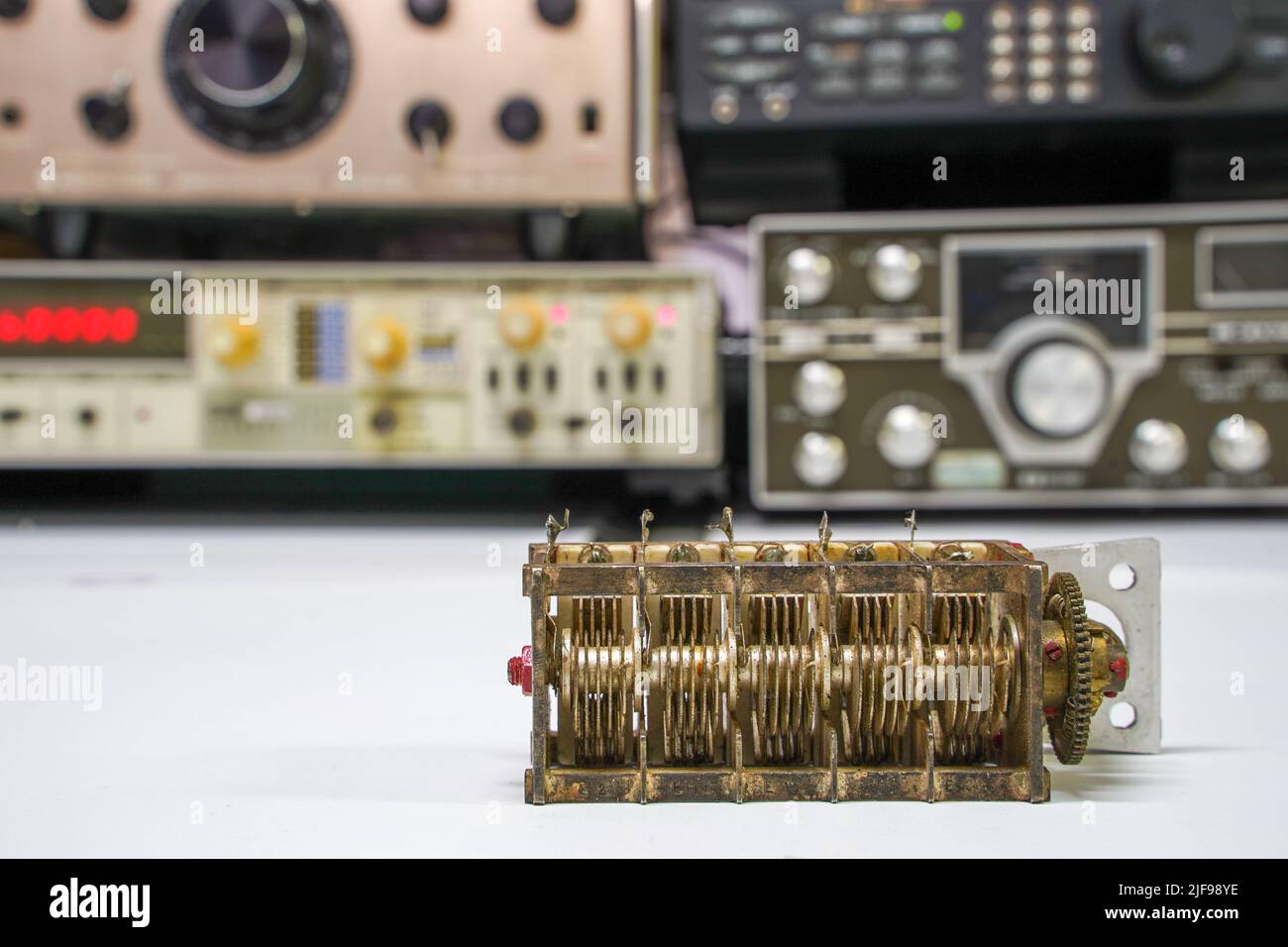 Hoogkerk, Netherlands, November 10, 2021 Tuning capacitor or Rotary