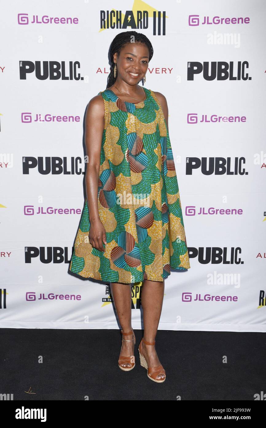 New York, NY, USA. 30th June, 2022. Pascale Armand at arrivals for Shakespeare in the Park's RICHARD III Opening Night, Delacorte Theater in Central Park, New York, NY June 30, 2022. Credit: Quoin Pics/Everett Collection/Alamy Live News Stock Photo