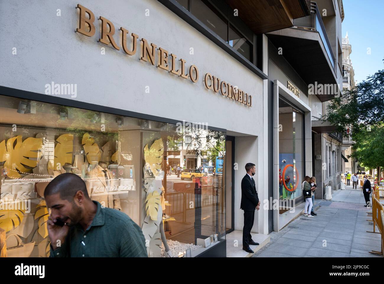 Florence, Italy. January 2022. the view of the windows of the Brunello  Cucinelli brand store in the city center Stock Photo - Alamy