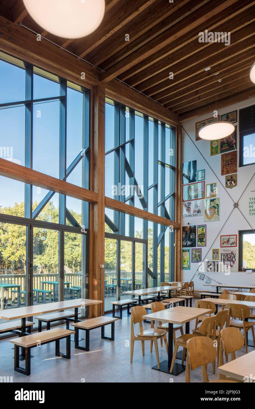 The cafe. Sherwood Forest Visitor Centre, Edwinstowe, United Kingdom