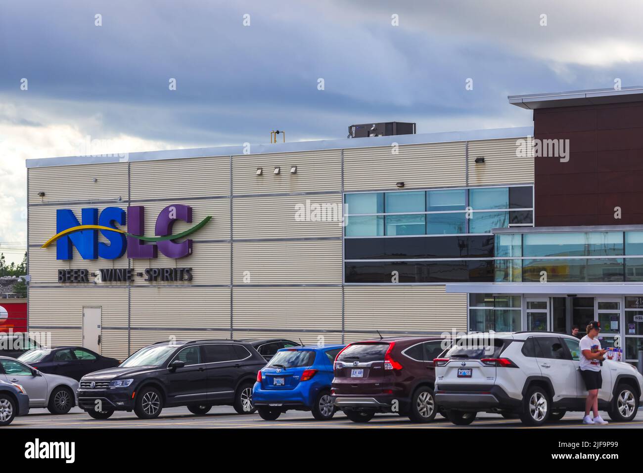 NSLC (Nova Scotia Liquor Corporation) Liquor store front. Crown