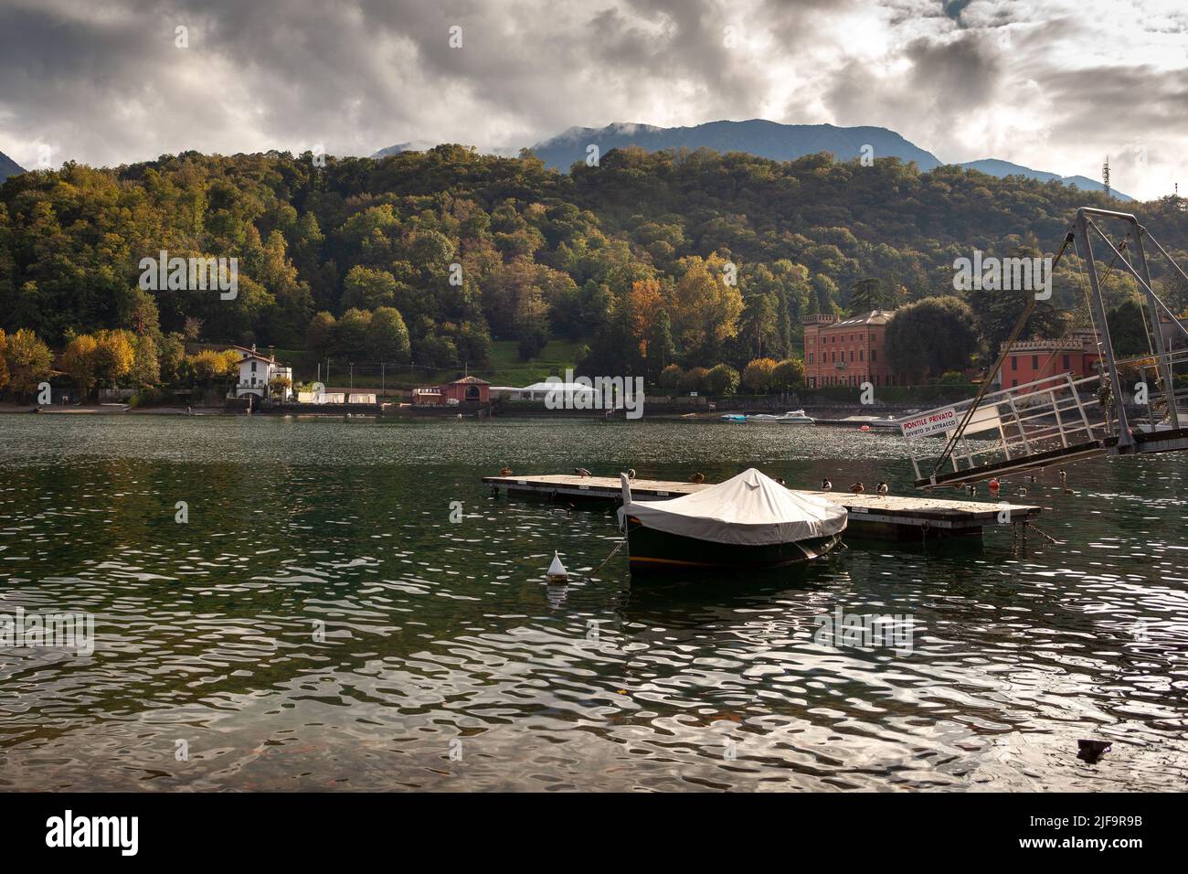 Autumn, Lake Como Italy Stock Photo