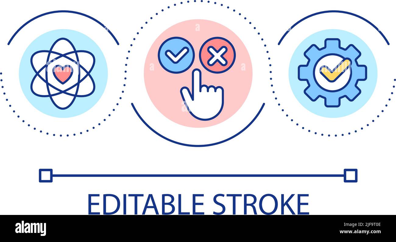 Value based decision making loop concept icon Stock Vector Image & Art ...