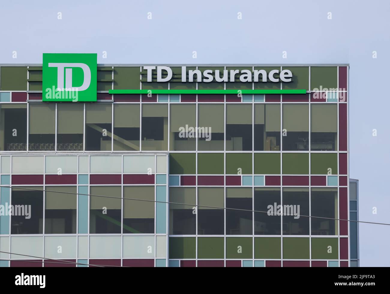 TD Insurance Branch at Halifax. TD Insurance offers Insurance for Car, Home, Travel, Life, Protection Plans, Accidents. HALIFAX, CANADA  - MAY 2022 Stock Photo