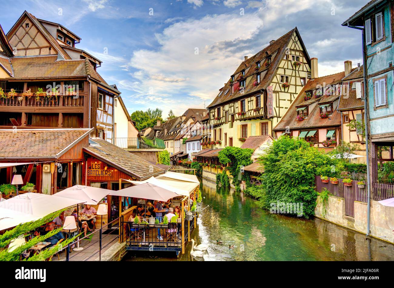 Colmar old town France HDR Image Stock Photo Alamy