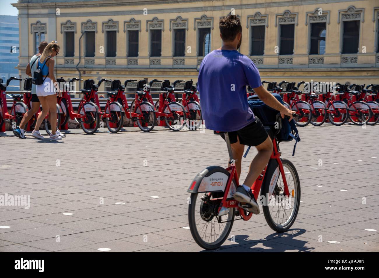 Barcelona goes for Zero Energy electric bicycle project Stock Photo Alamy