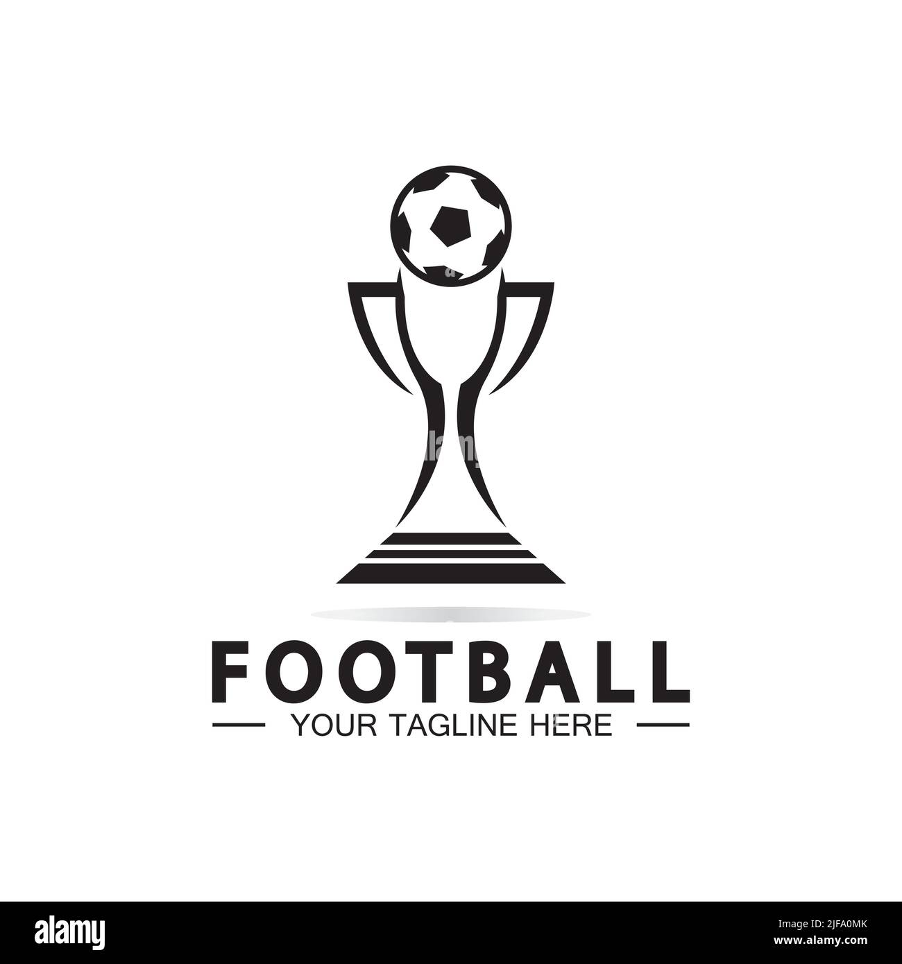 Football or Soccer Championship Trophy Logo Design vector icon template.  champions football trophy for winner award Stock Vector Image & Art - Alamy