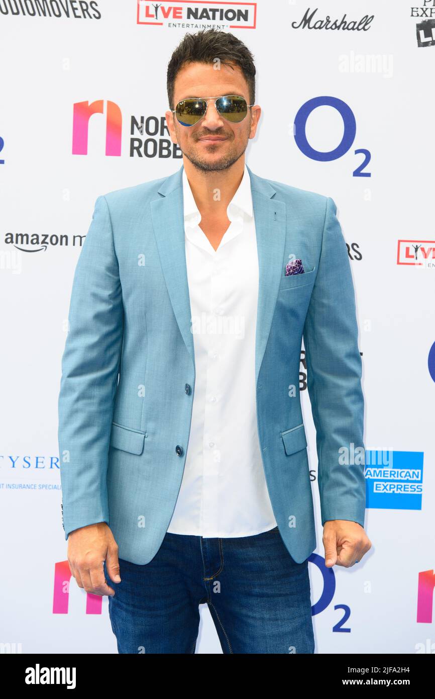London, UK. 1st July, 2022. Peter Andre attending the Nordoff Robbins O2 Silver Clef Awards at the Grosvenor House Hotel, London. Picture date: Friday July 1, 2022. Photo credit should read Credit: Matt Crossick/Alamy Live News Stock Photo