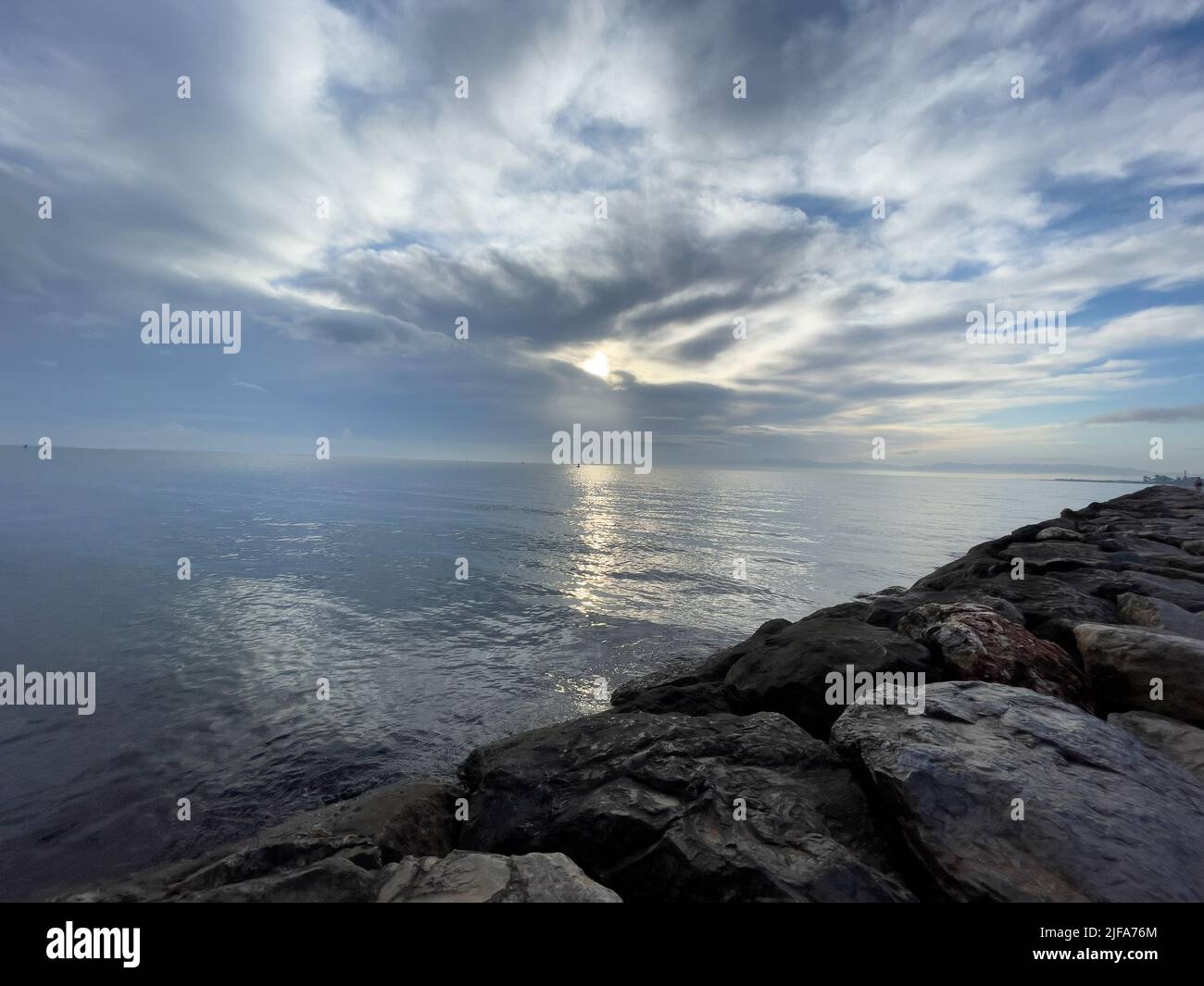 Cinematic view seascape beautiful golden hi-res stock photography and ...