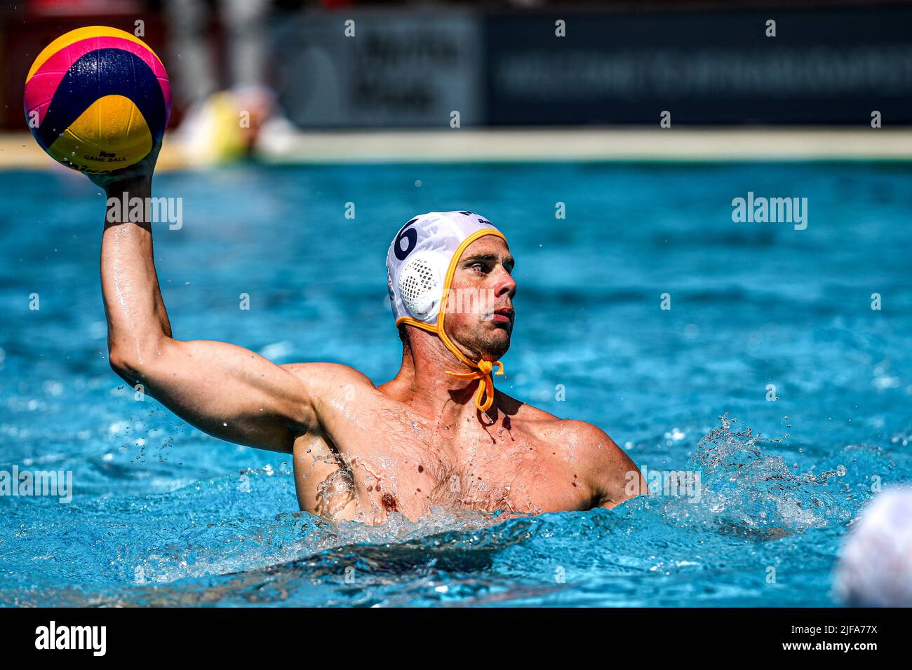 BUDAPEST, HUNGARY - JULY 1: Vlado Popadic of Montenegro during the FINA ...