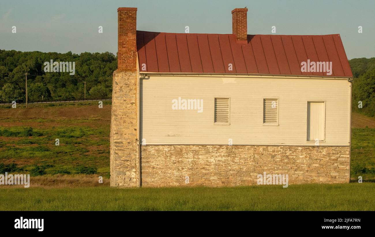 Best Farm Outbuilding, Monocacy National Battlefield Stock Photo