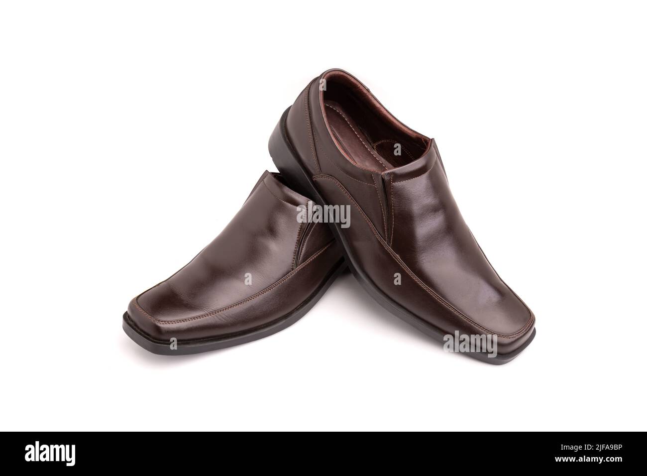 New men leather shoe (black color) isolated on white background Stock Photo Alamy