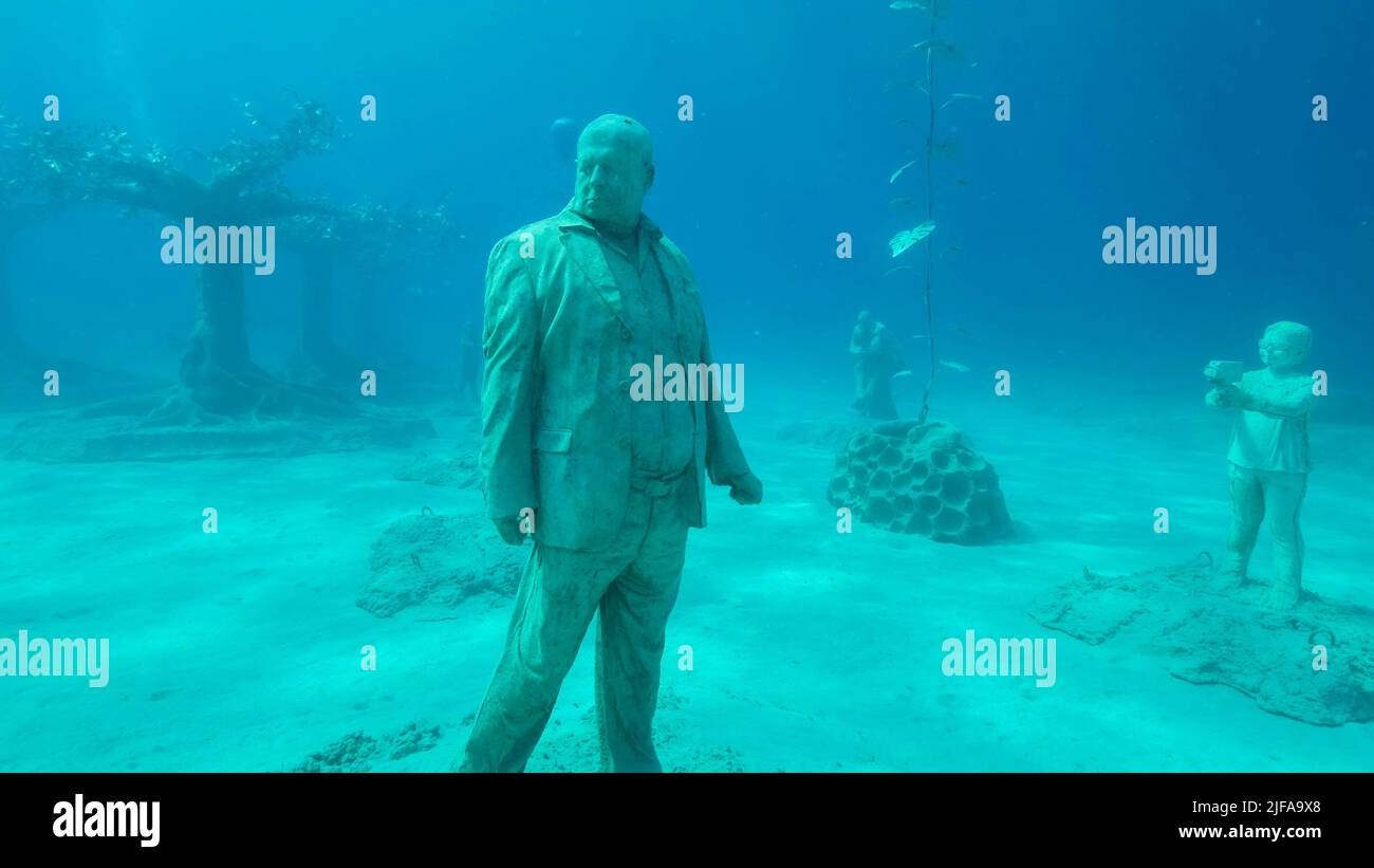Museum of Underwater Sculpture Ayia Napa (MUSAN) . Art work sculptor Jason deCaires Taylor