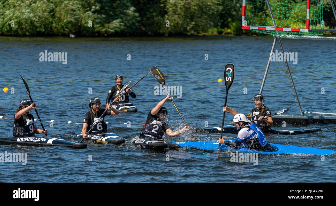 Finals 2022, Women's Canoe Polo, Preliminary Round, City Spree, Berlin