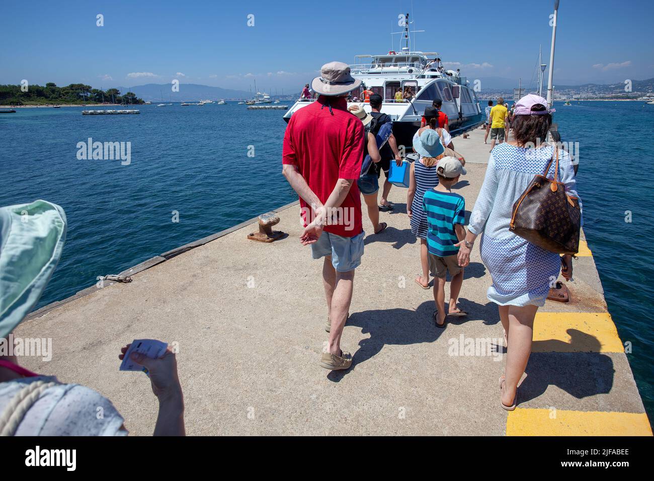 Boats and boating, Île Sainte Marguerite, France Stock Photo Alamy