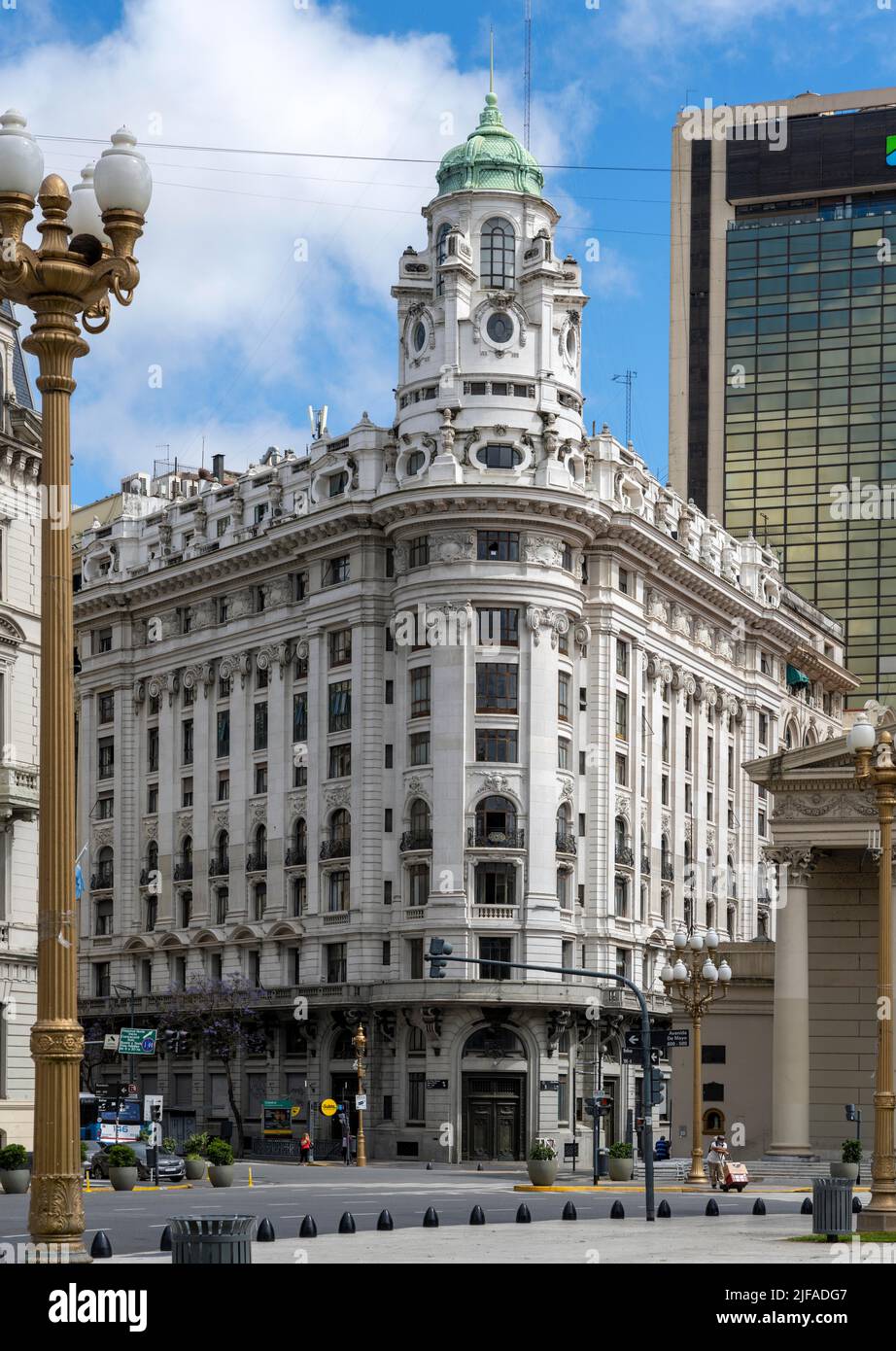 Historical architecture, Mayo Square, Buenos Aires, Argentina Stock Photo