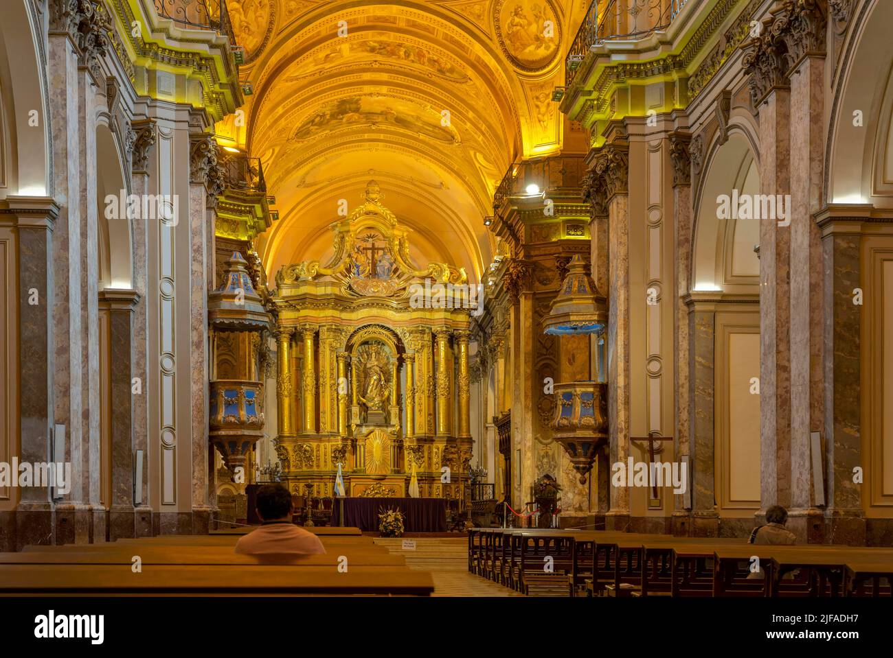 Metropopolitan Cathedral Mayo, Interior, Buenos Aires, Argentina Stock Photo
