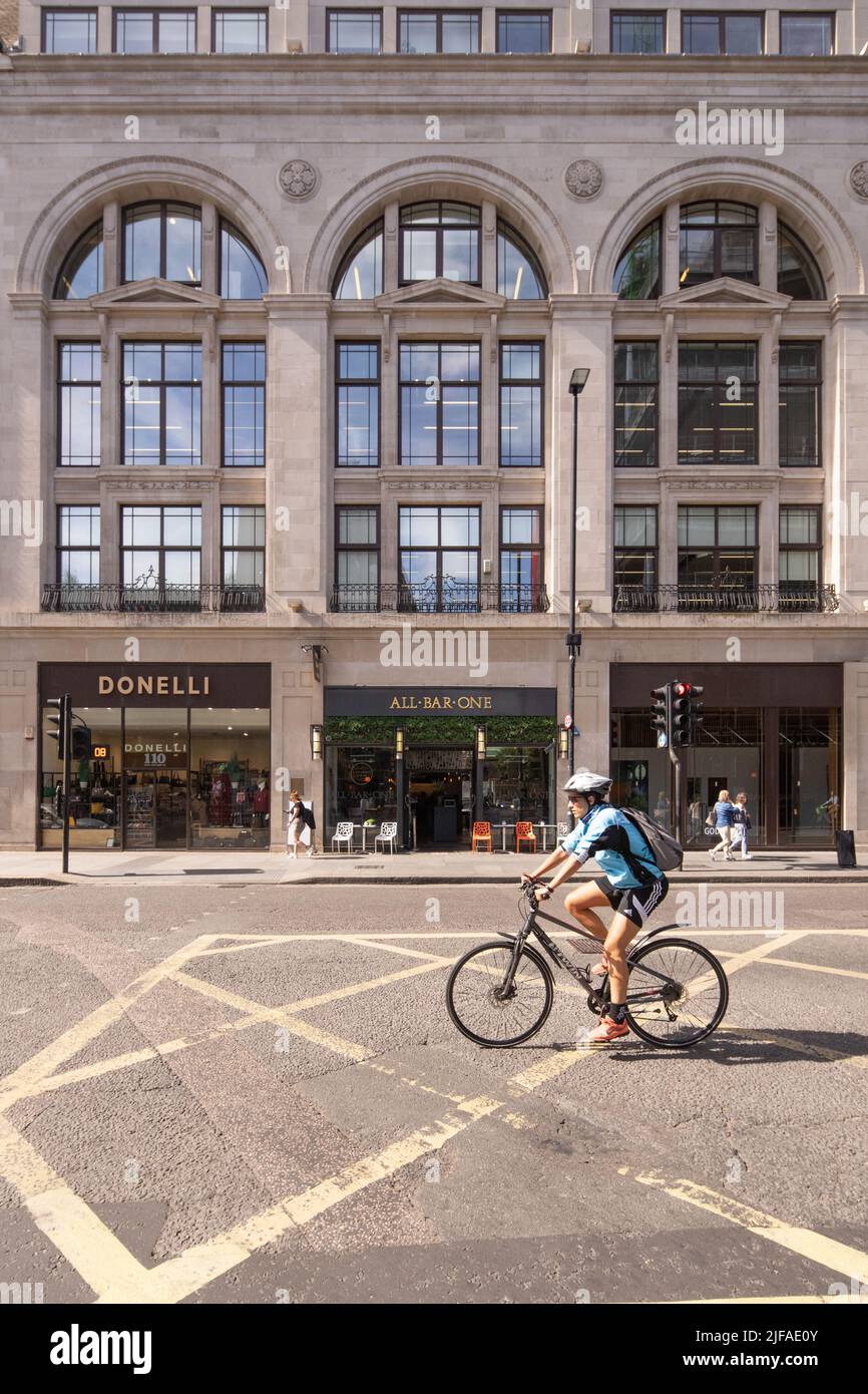New Oxford Street near Tottenham Court Road Underground Station, London