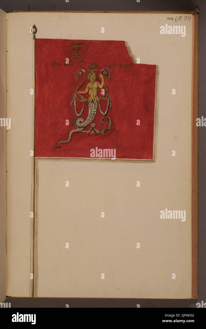 Department In Gouache Depicting Field Signs Taken As A Trophy Of The department-in-gouache-depicting-field-signs-taken-as-a-trophy-of-the