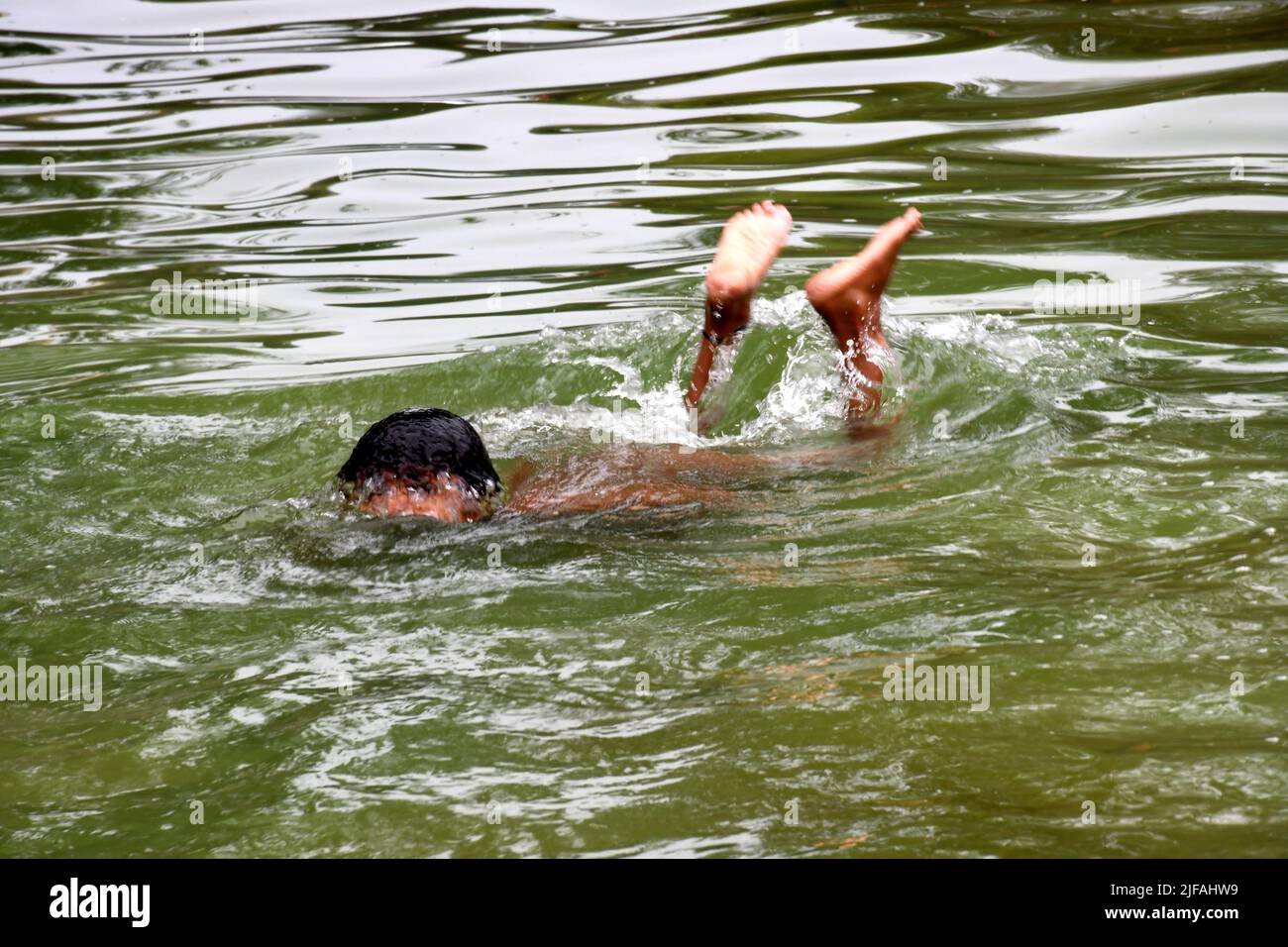 New Delhi, New Delhi, India. 1st July, 2022. Children having fun in the ...