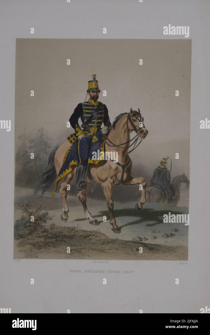 The Poster With Uniform For Sm land s House Regiment Postal Print In The Poster With Uniform For Sm land s House Regiment Postal Print In