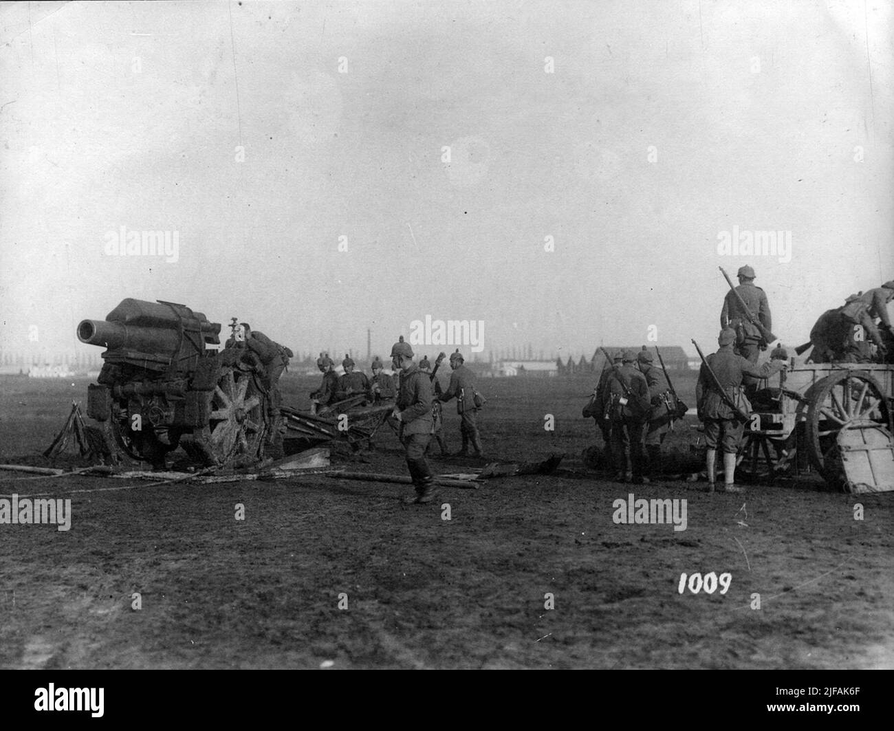 First World War German Heavy Artillery In The Persecution Ride After