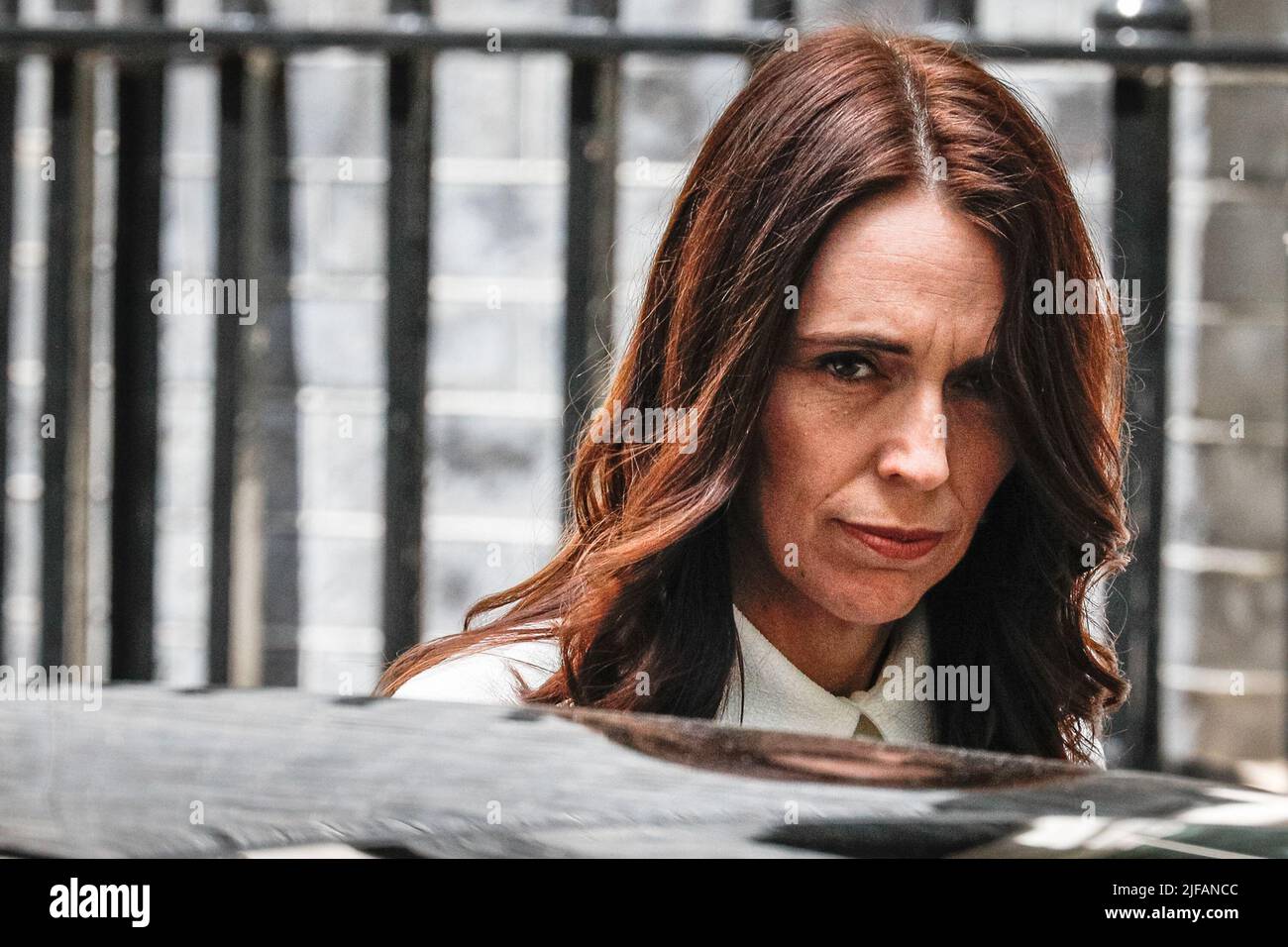 London, UK. 01st July, 2022. British Prime Minister Boris Johnson hosts Prime Minister of New Zealand, Jacinda Ardern at Downing Street in London today on an official visit and meetings. Credit: Imageplotter/Alamy Live News Stock Photo
