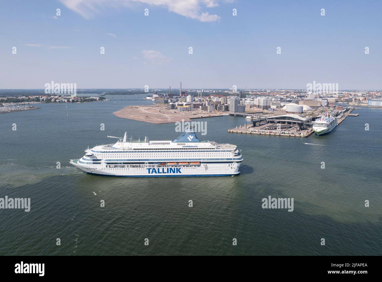 Ferry Silja Europa arriving to Helsinki from Tallinn, Estonia Stock Photo -  Alamy