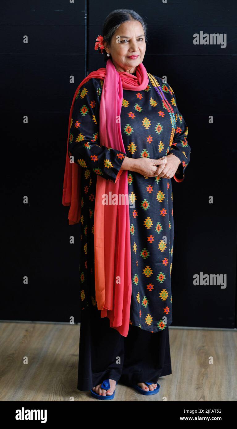 Madrid, Spain. 01st July, 2022. Indian actress Shabana Azmi receives the  ImagineIndia award at the Ilunion Suites Hotel in Madrid. Credit: SOPA  Images Limited/Alamy Live News Stock Photo - Alamy