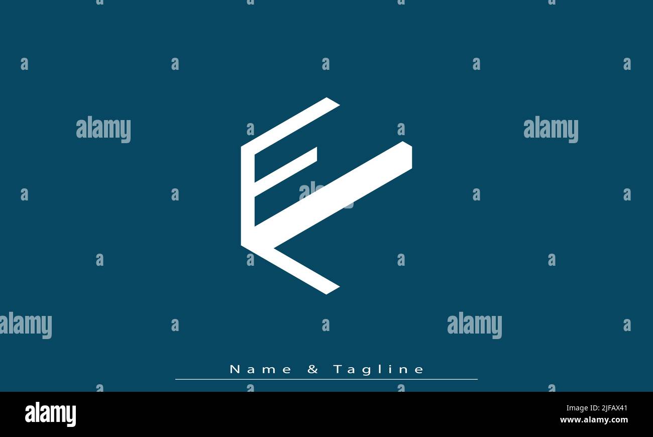 Alphabet letters Initials Monogram logo EL , LE Stock Vector