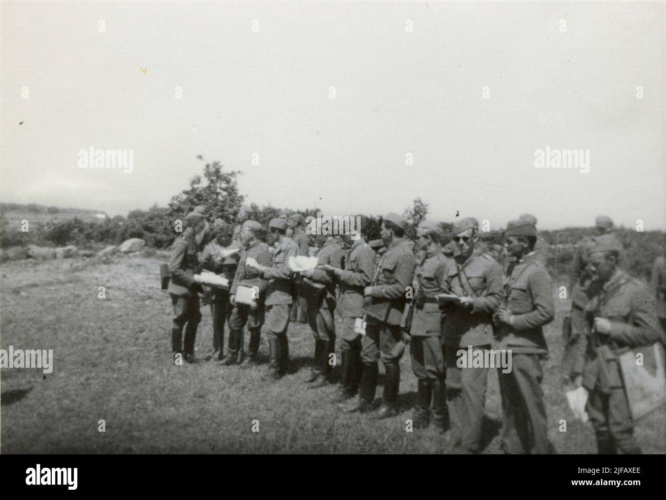 Adjutant course June 1940. Tyringe-Torekov et al. Places. Students. Stock Photo