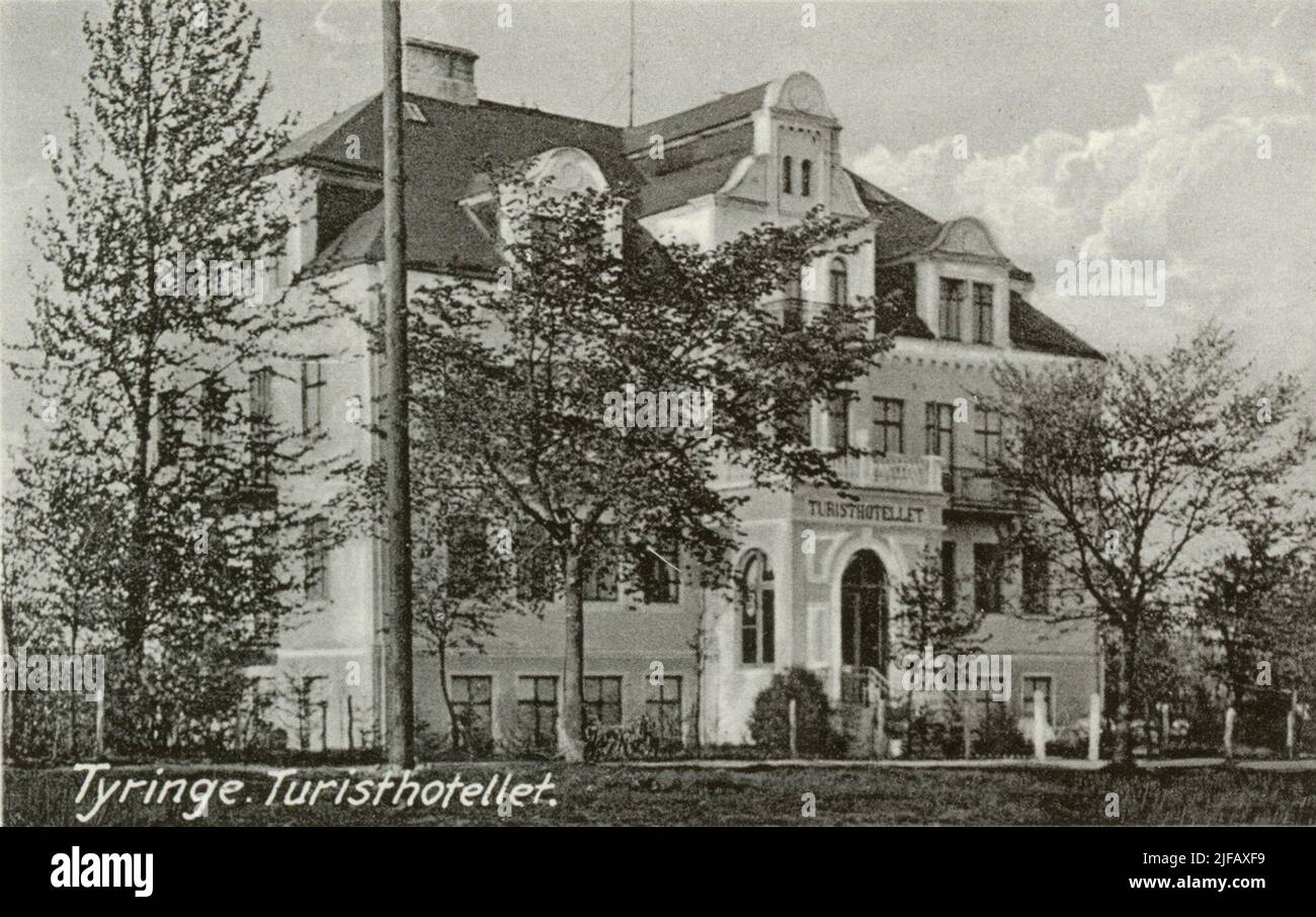 Contingency April-Oct 1940 at Fältpost. Tyringe Tourist Hotel. Stock Photo