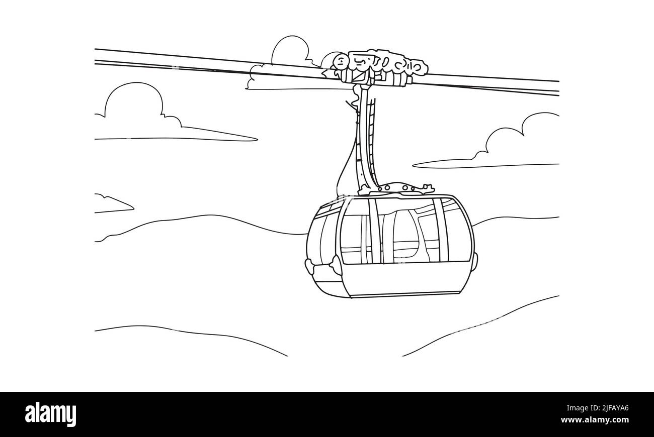 cable car illustration