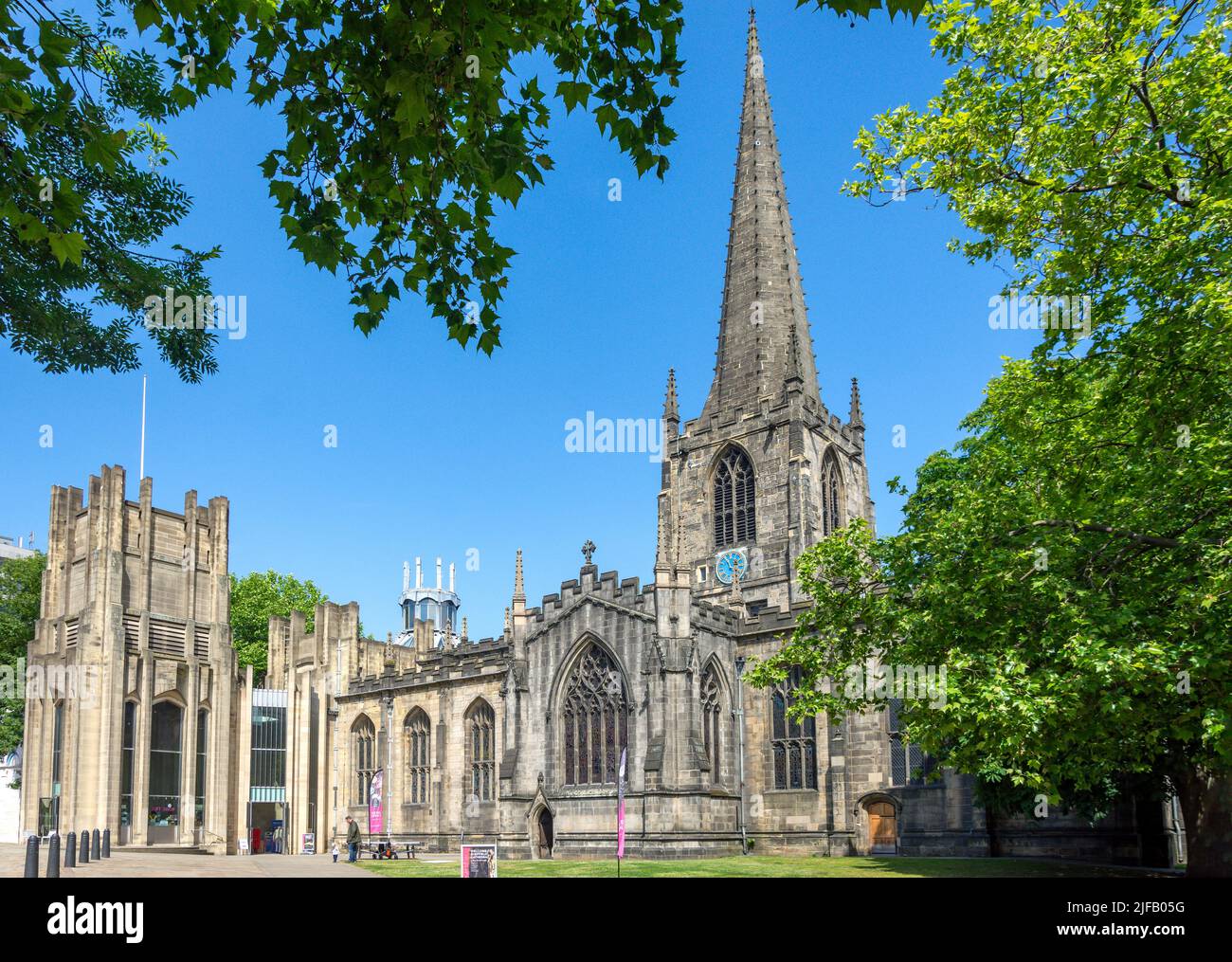 Cathedral Church of St.Peter and St.Paul, Church Street, Sheffield, South Yorkshire, England, United Kingdom Stock Photo
