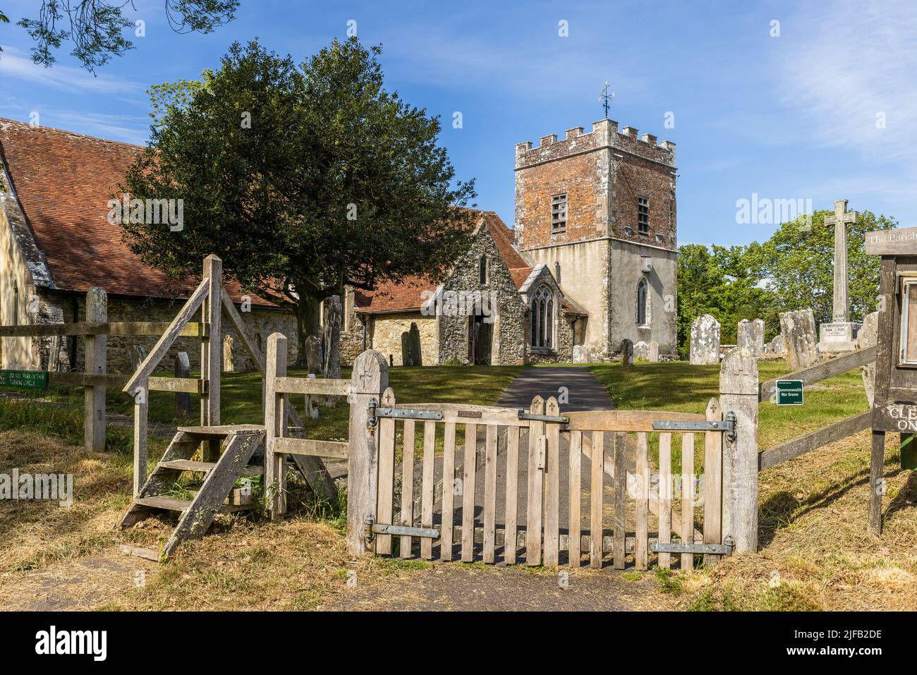 St John the Baptist Church, Boldre, New Forest, Lymington Hampshire England Stock Photo