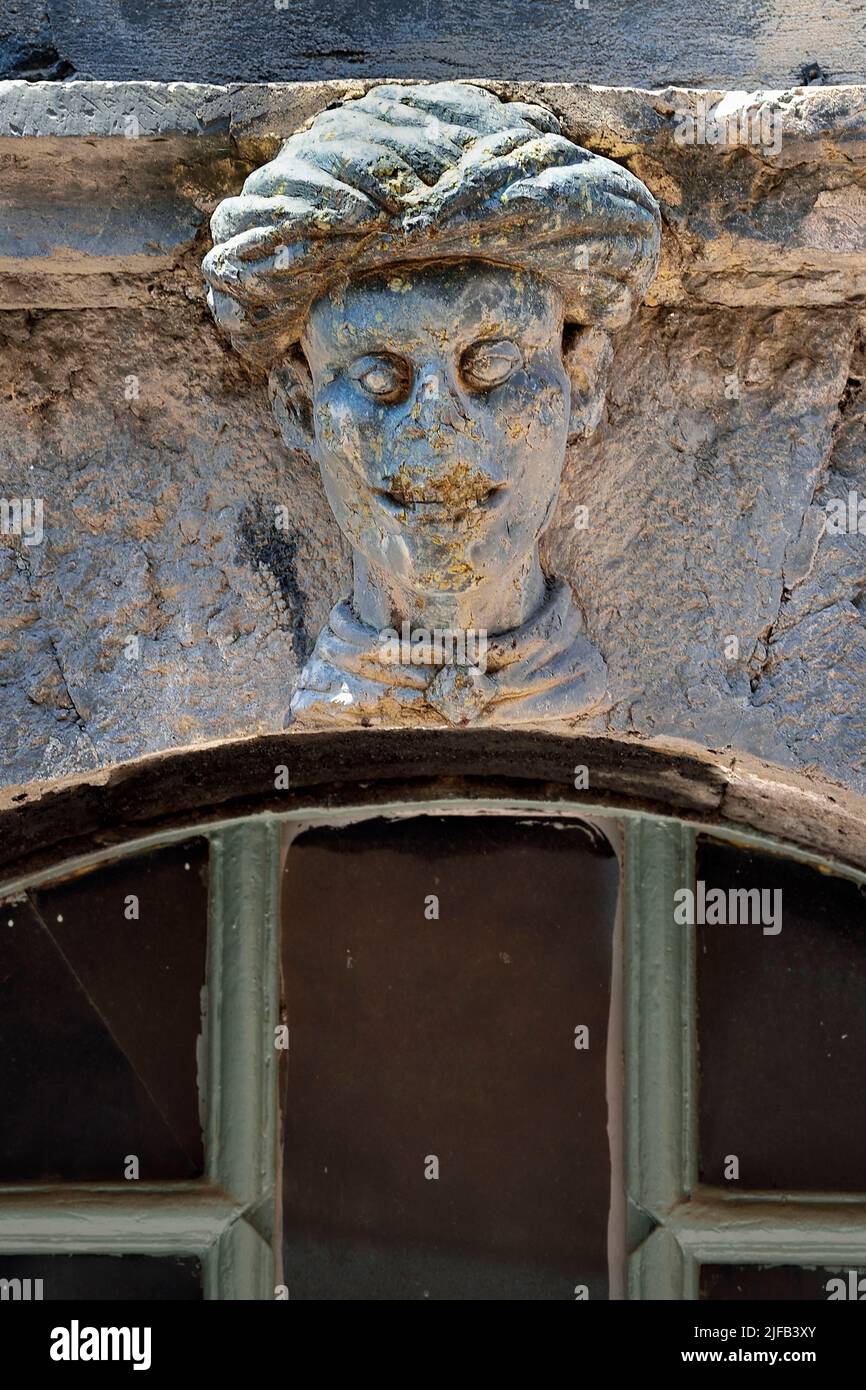 France, Var, SaintTropez, the porch of the house called the Moor rue