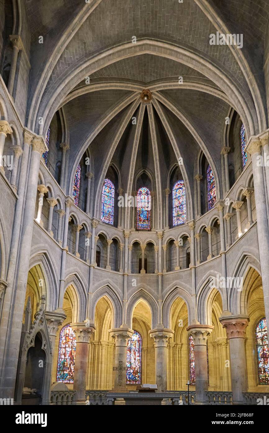 Switzerland, Canton of Vaud, Lausanne, the Notre Dame cathedral, the choir Stock Photo