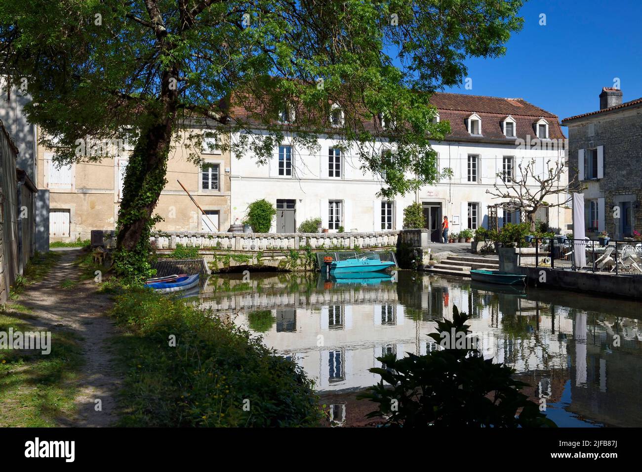 France, Charente, Bassac, moulin de Bassac, Stock Photo